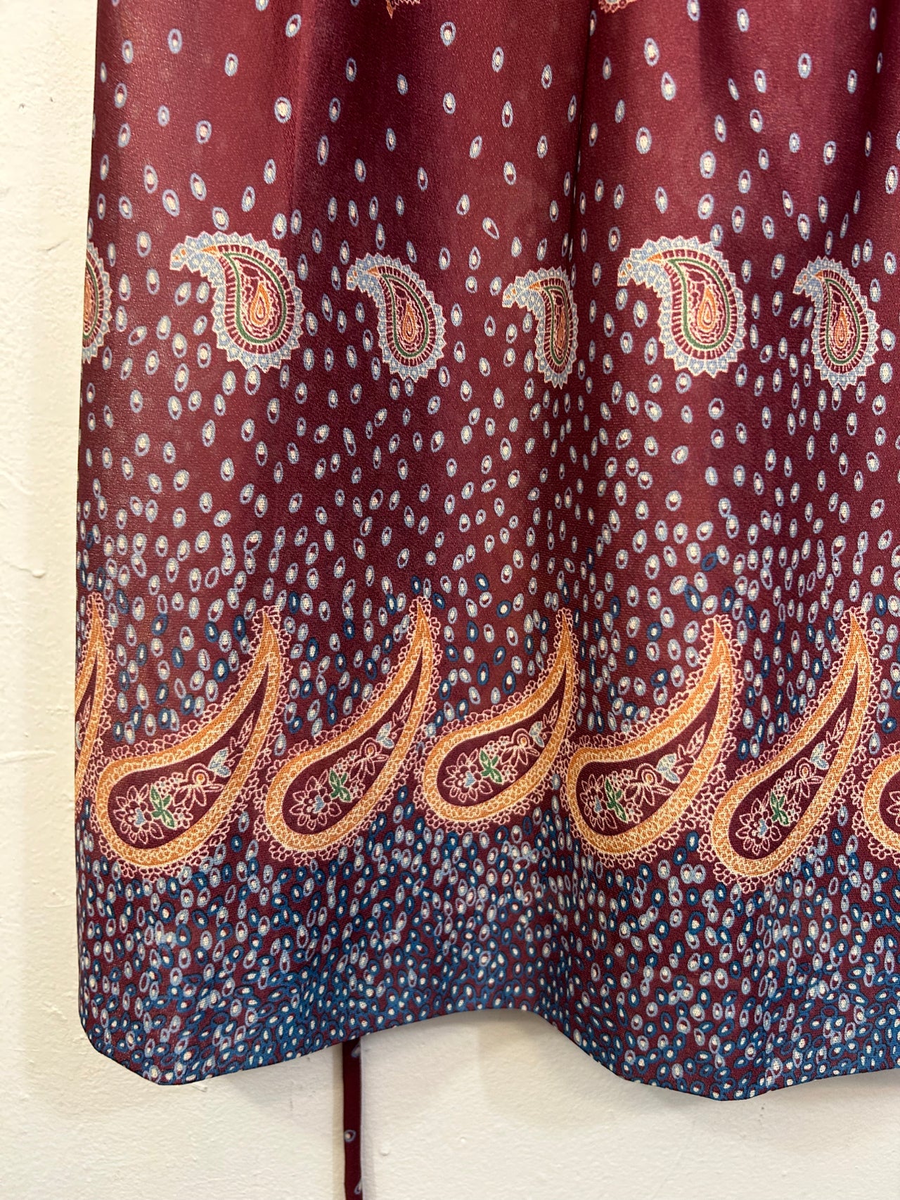 Cora's Closet Belted Paisley Dress