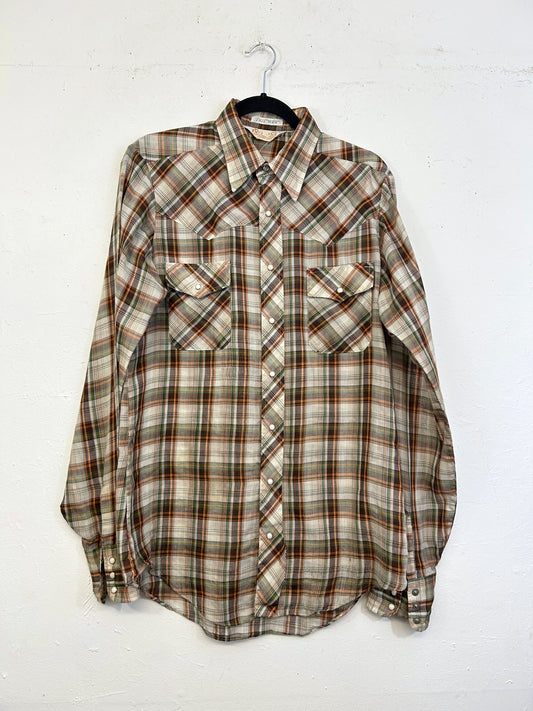 Sundance Plaid Western Shirt