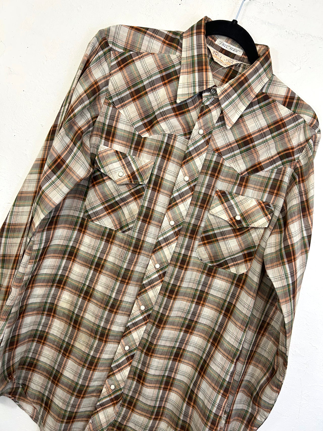 Sundance Plaid Western Shirt