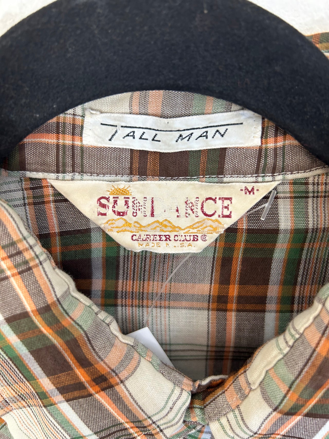 Sundance Plaid Western Shirt