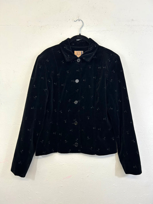 AT Denim Velvet Blazer