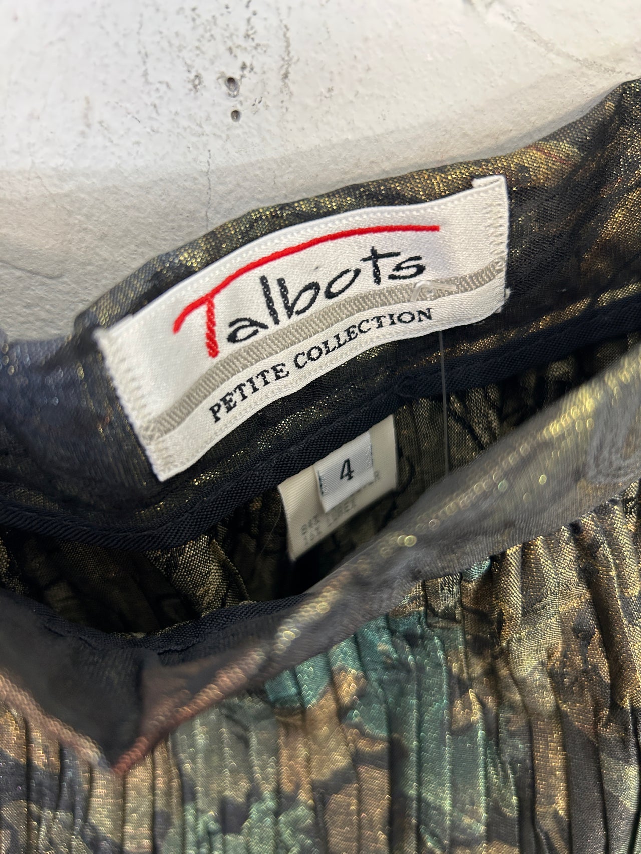 Talbots Lame Floral Skirt