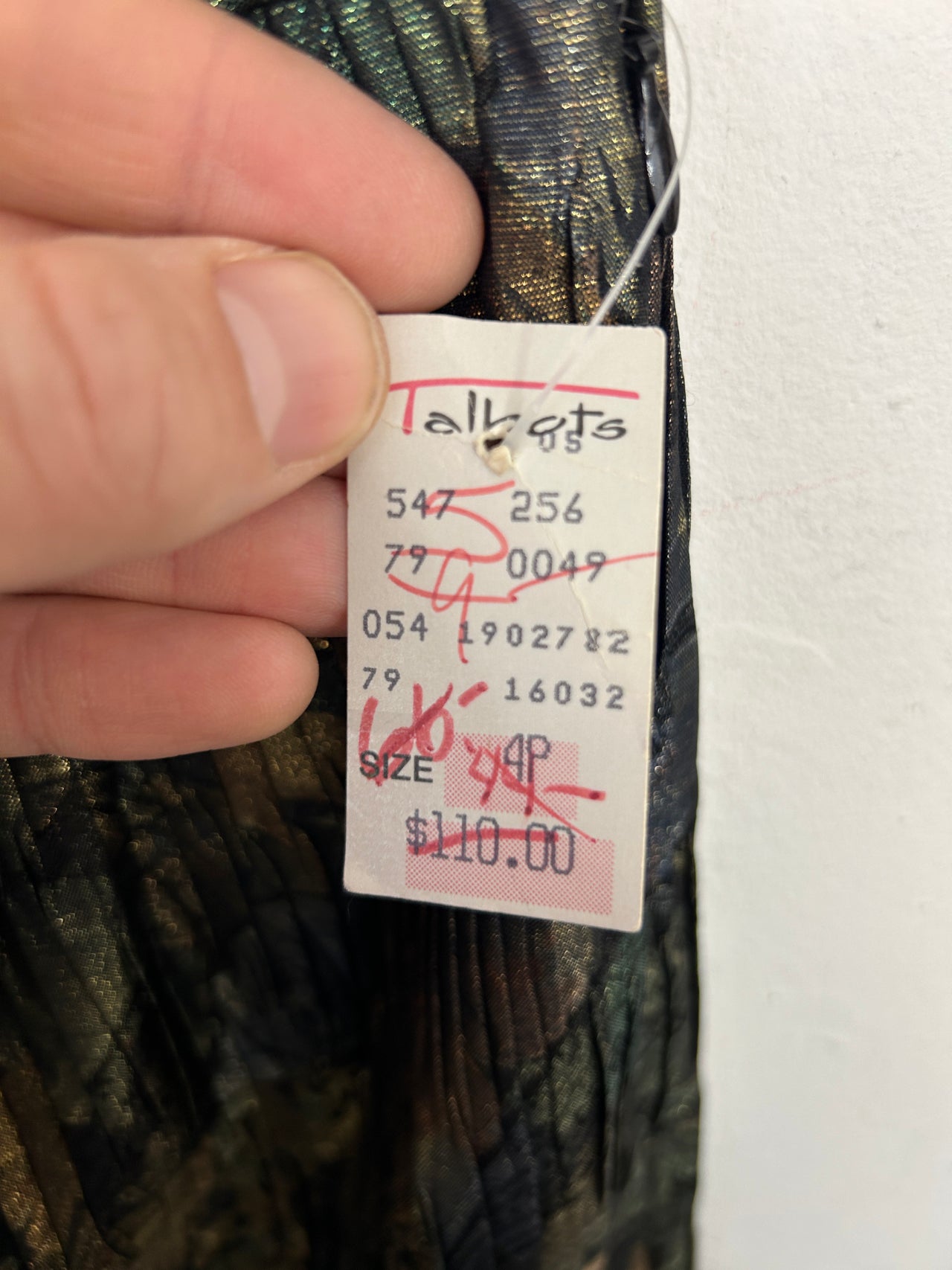 Talbots Lame Floral Skirt