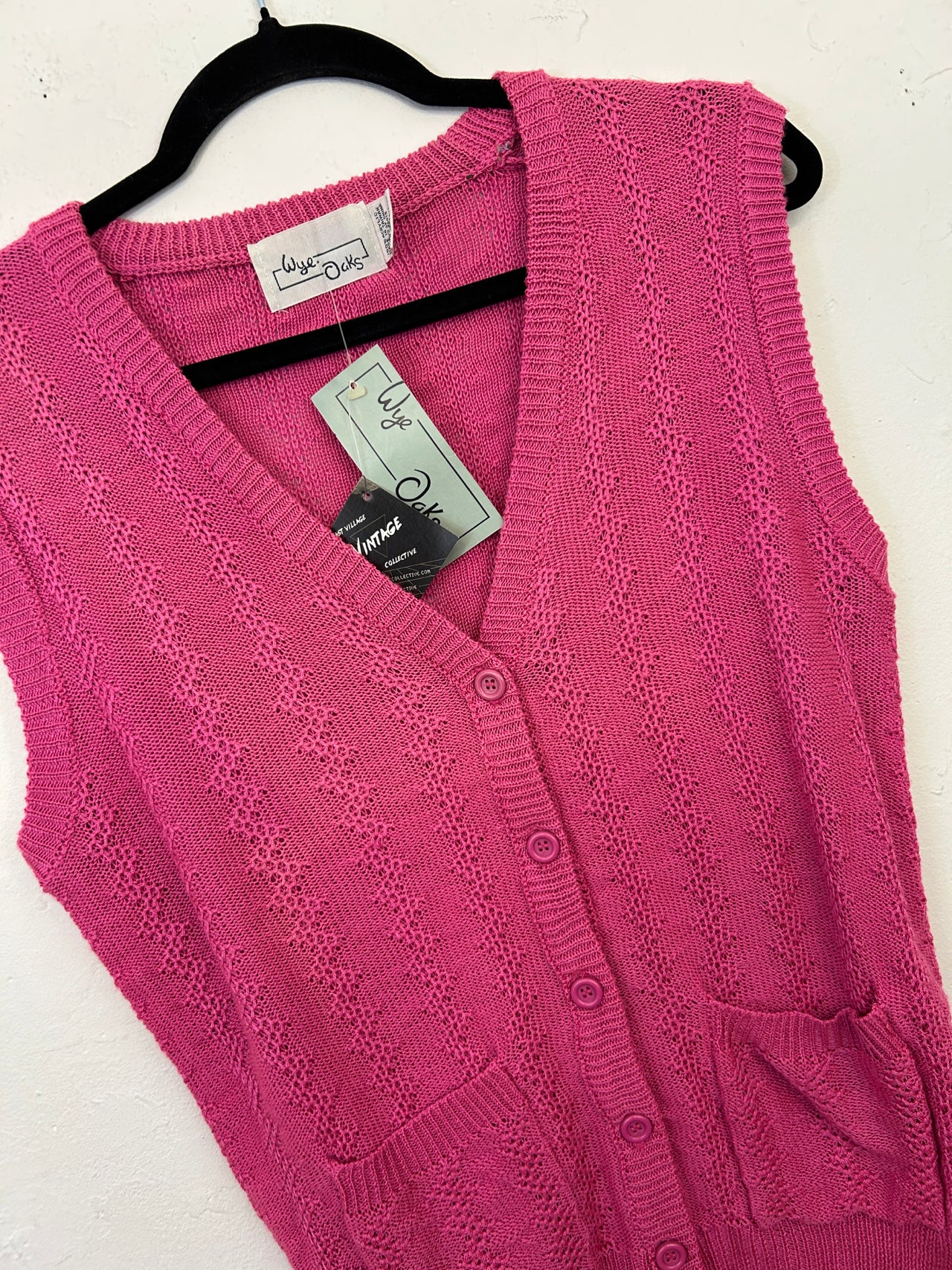 Wye Oaks Sweater Vest - Pink (Deadstock)