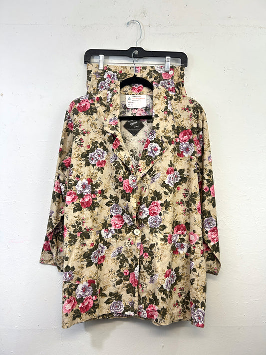 Floral Skirt Set (2-Piece)