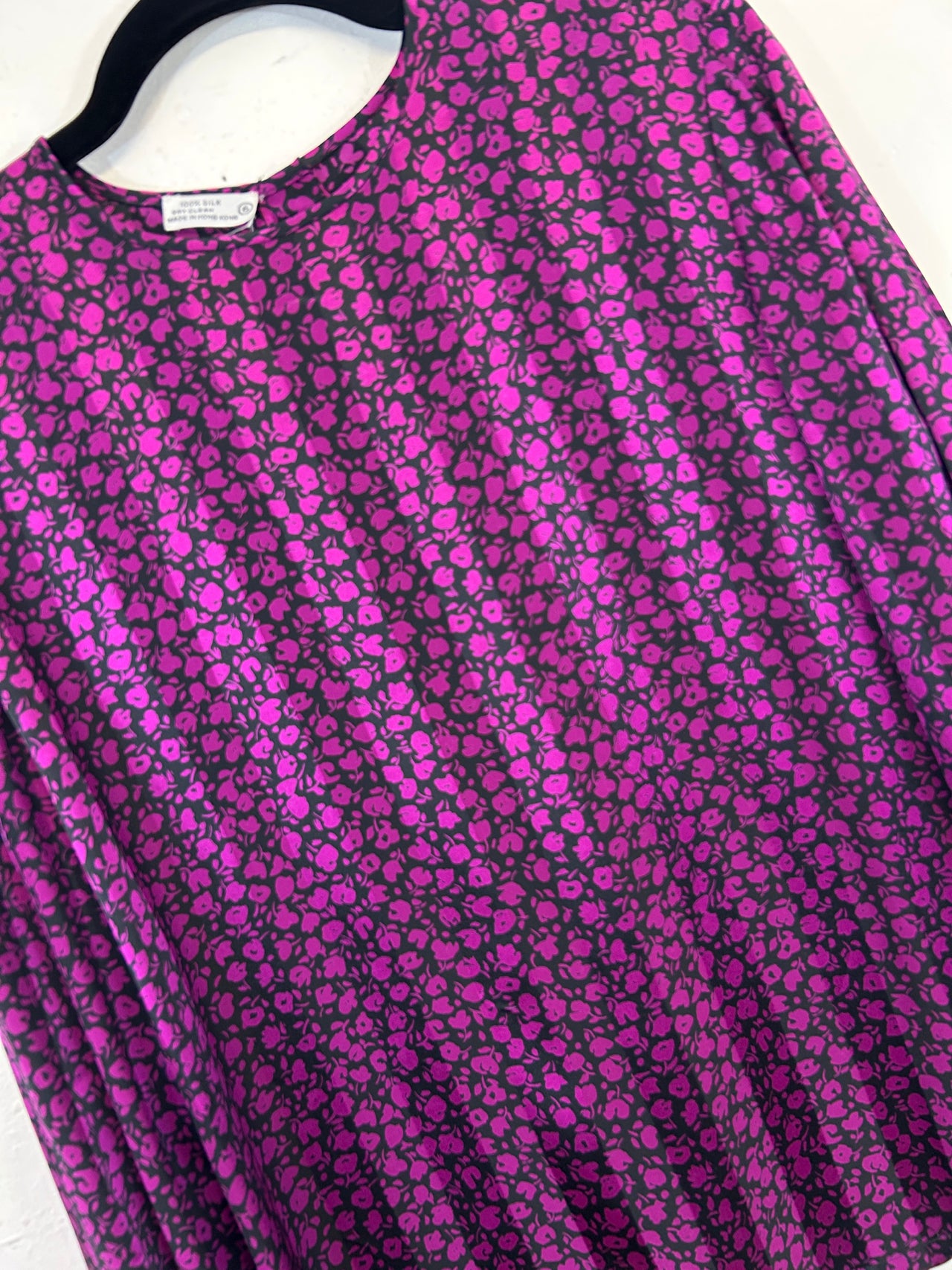100% Silk Floral Blouse