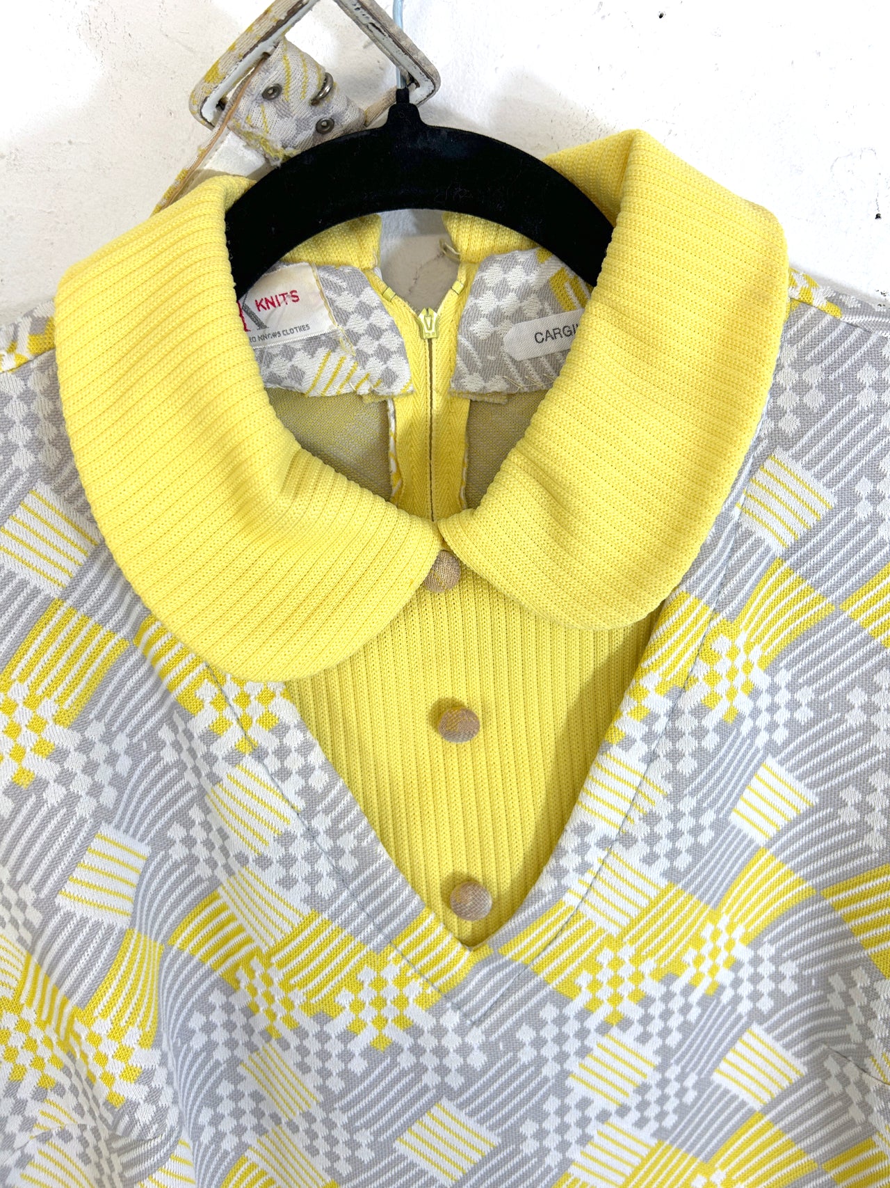 R&K Knits Yellow Belted Dress
