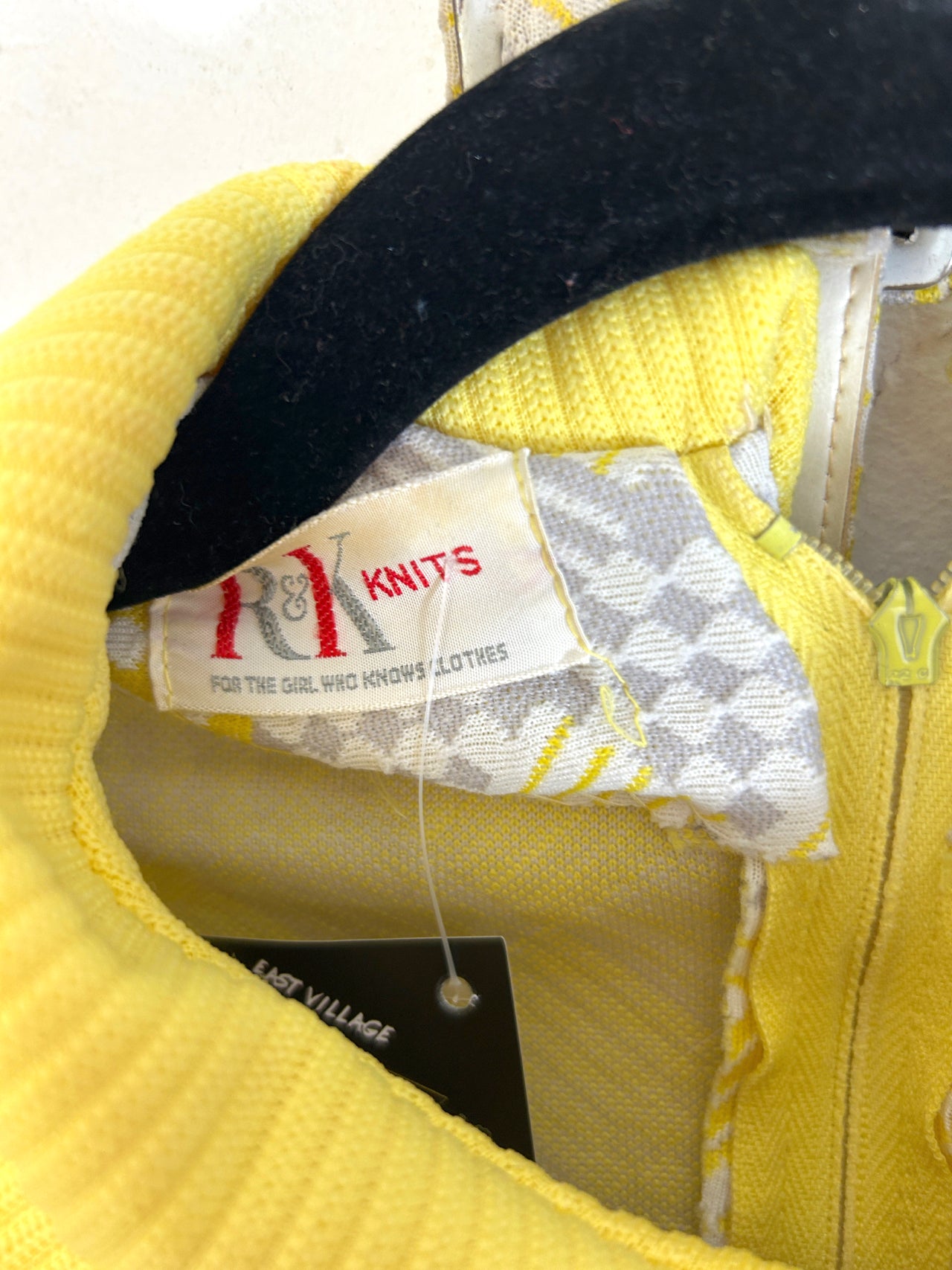 R&K Knits Yellow Belted Dress