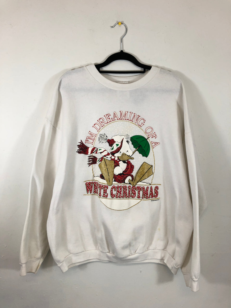 White Christmas Duck Sweatshirt
