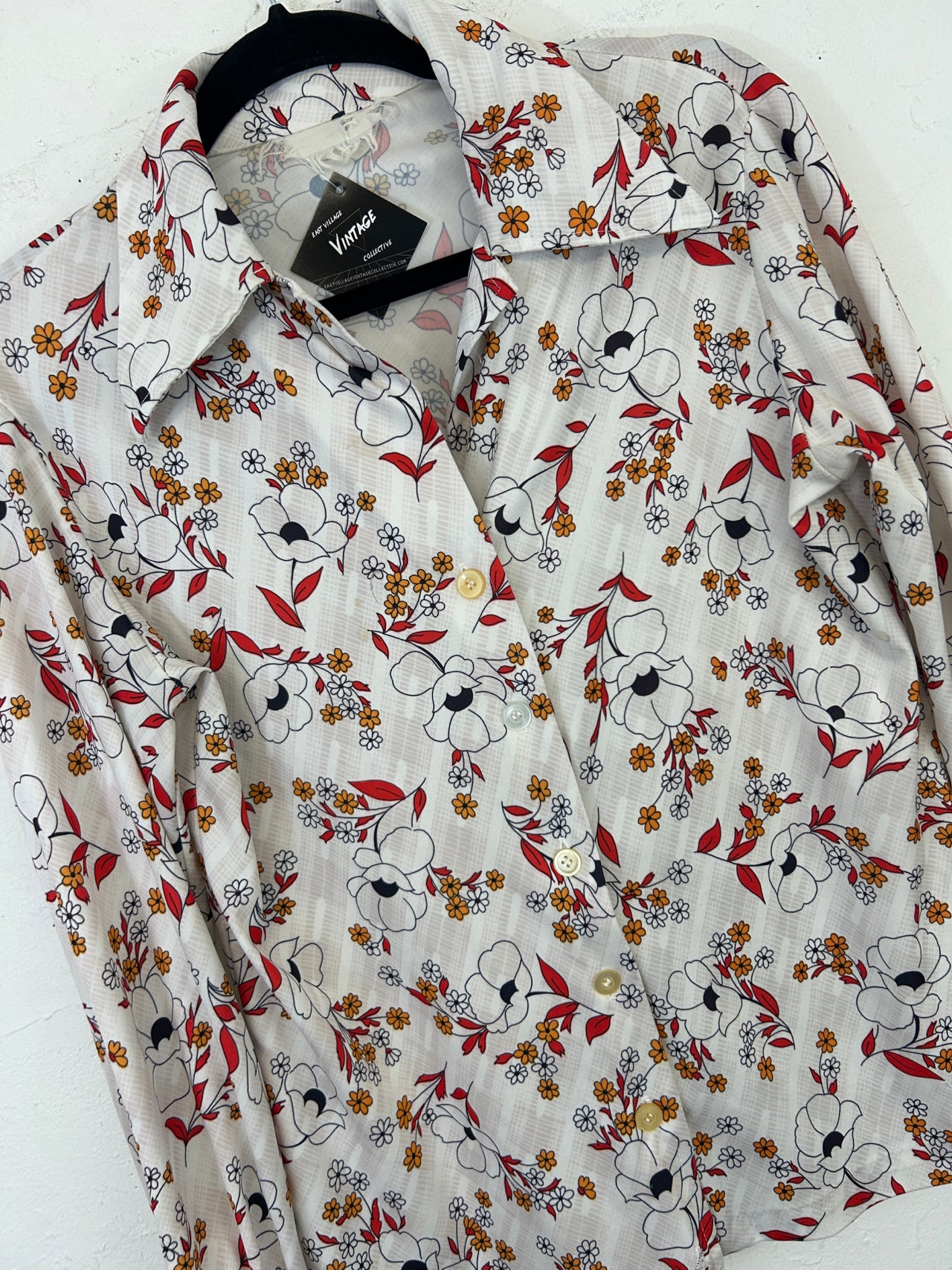 Floral 70s Blouse