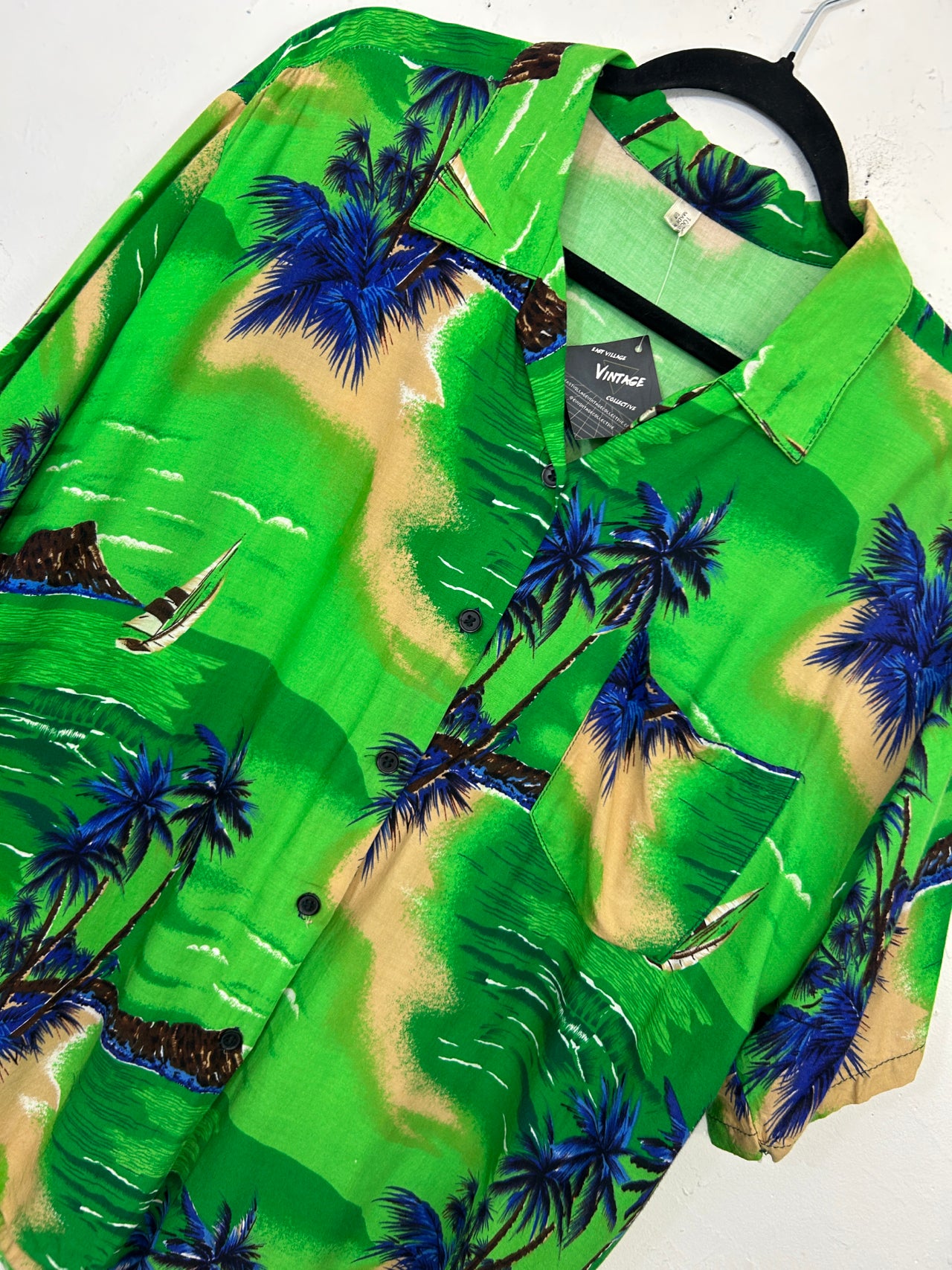 Made in Thailand Green Tropical Top