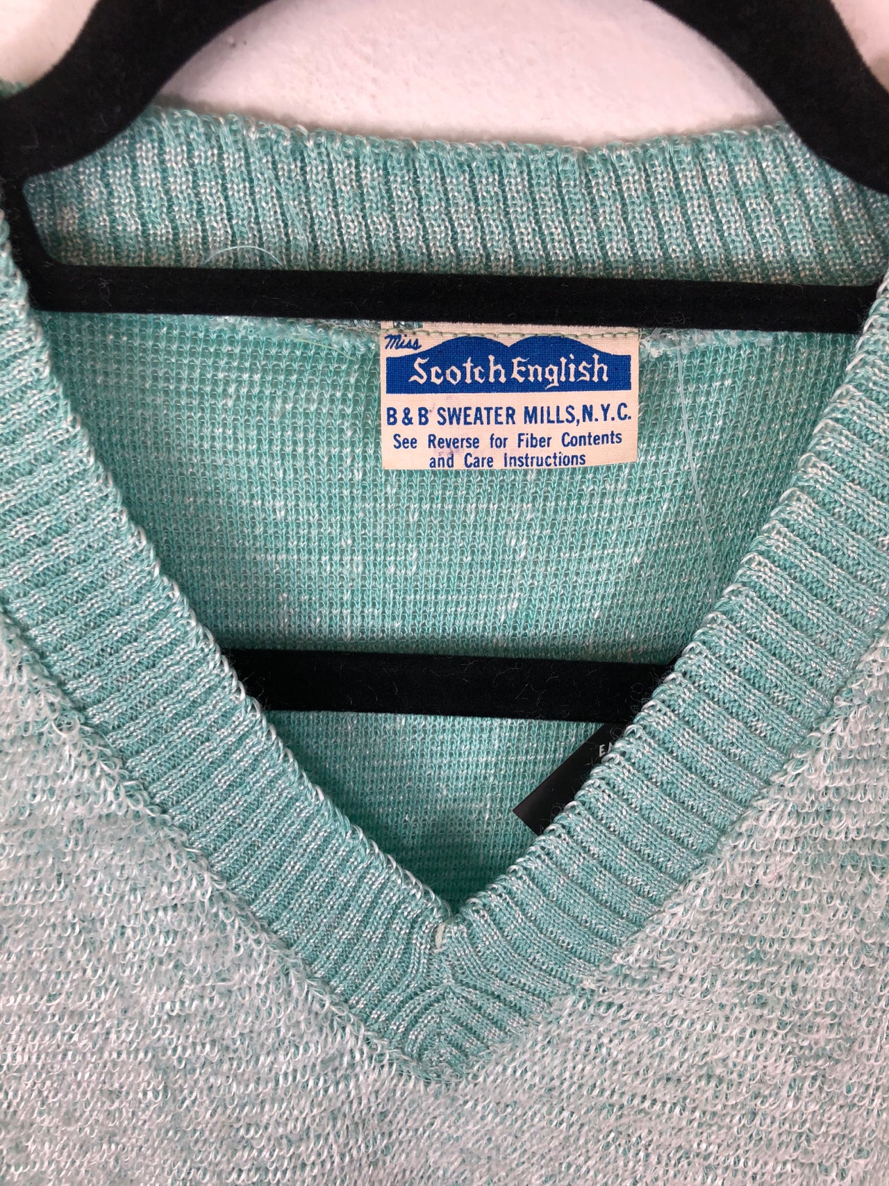 Miss Scotch English V-Neck Sweater (Deadstock)