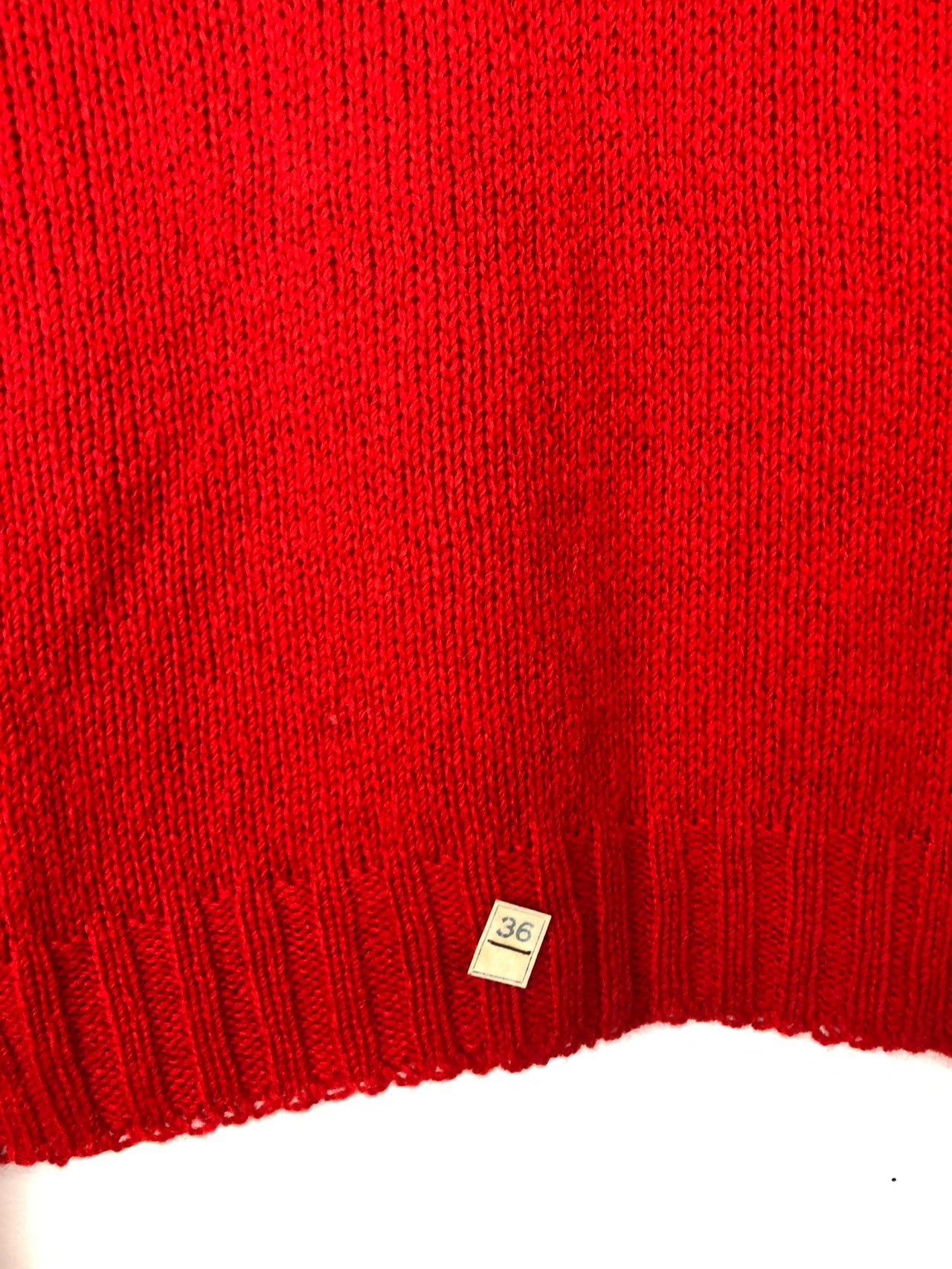 Miss Scotch English V-Neck Sweater - Red (Deadstock)