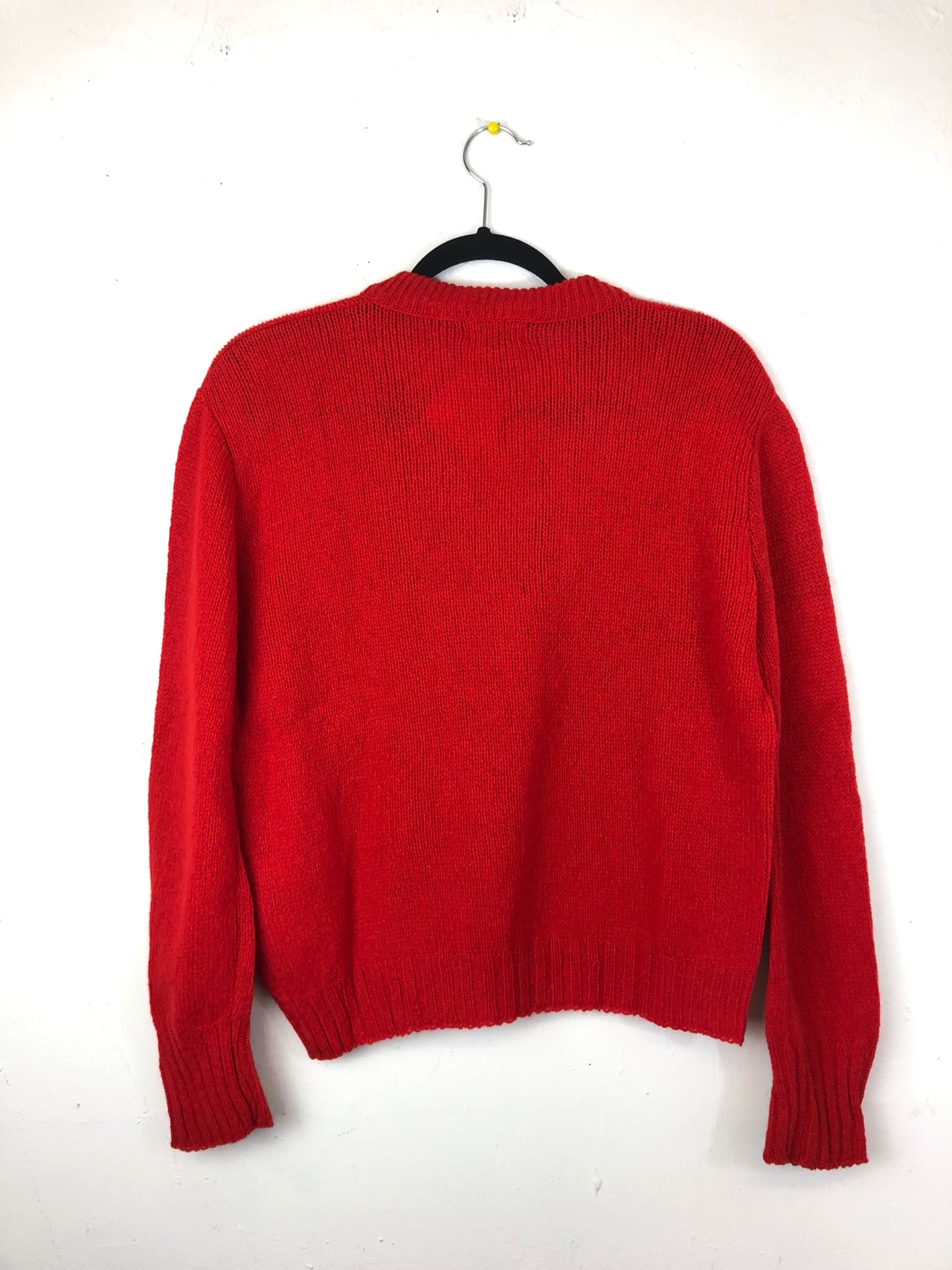 Miss Scotch English V-Neck Sweater - Red (Deadstock)