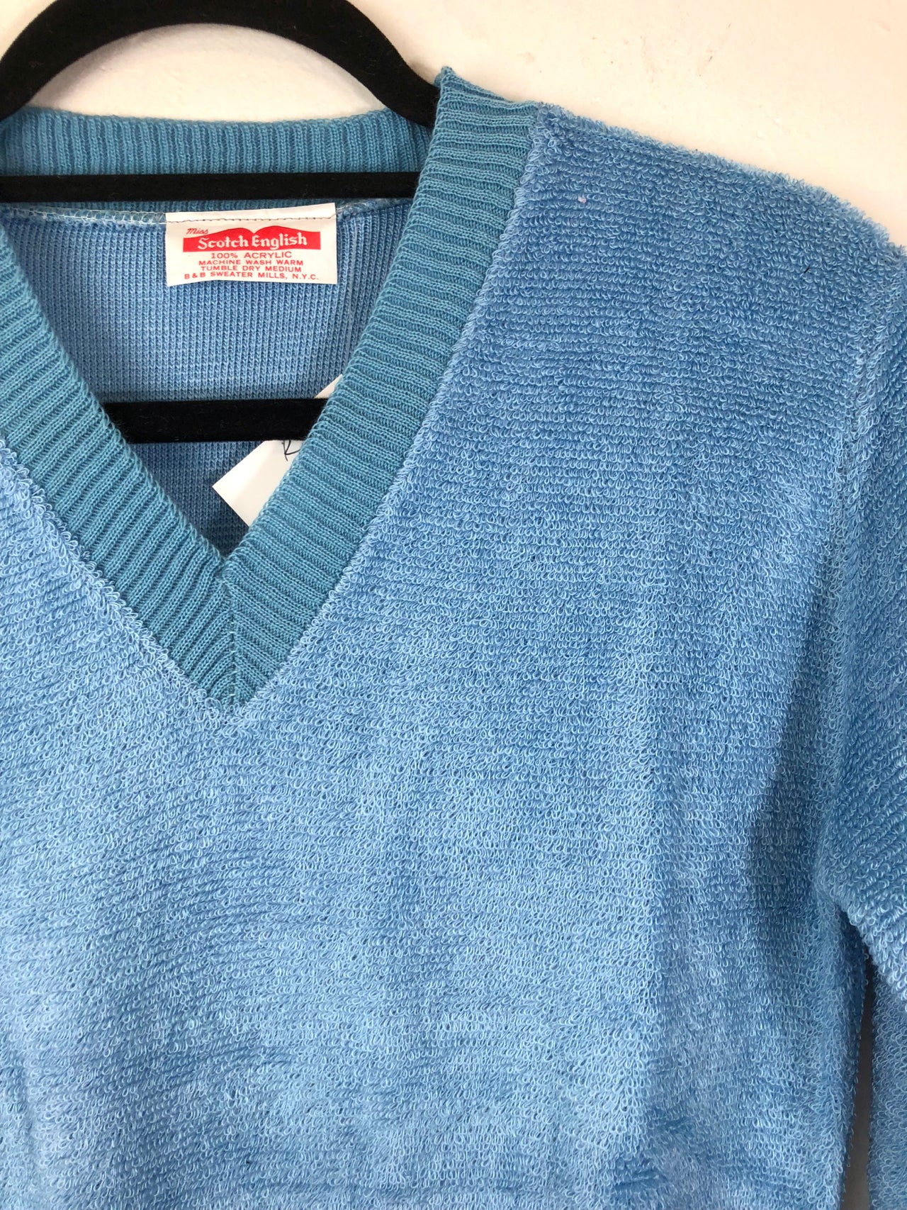 Miss Scotch English V-Neck Sweater (Deadstock)