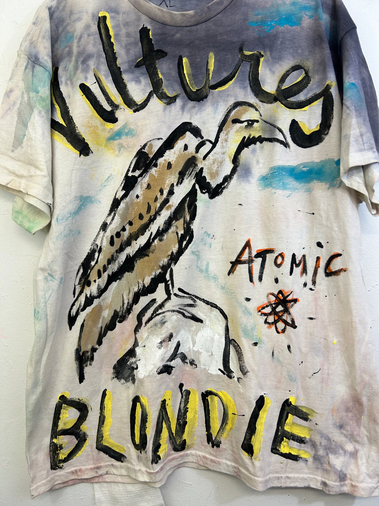 Vultures Atomic Blondie T-Shirt Hand-Painted by Scooter La Forge