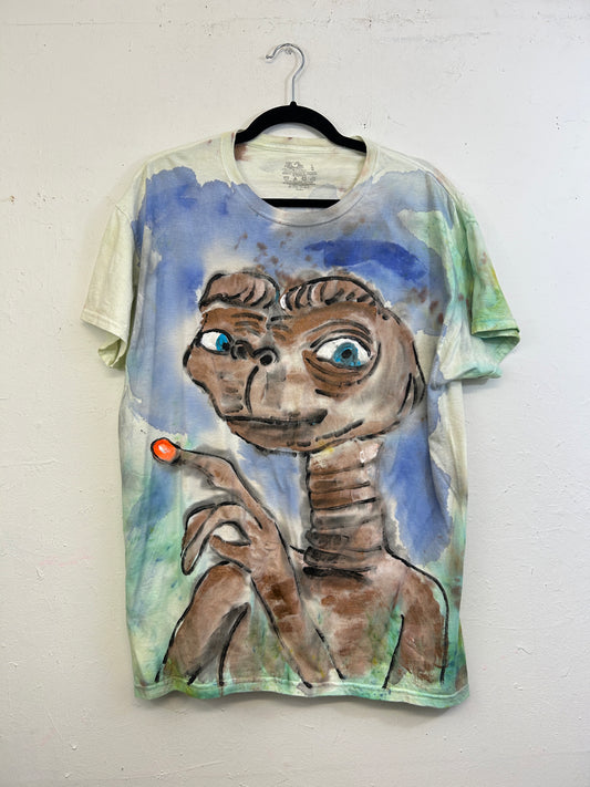 E.T. the Extra-Terrestrial T-Shirt #1 Hand-Painted by Scooter La Forge