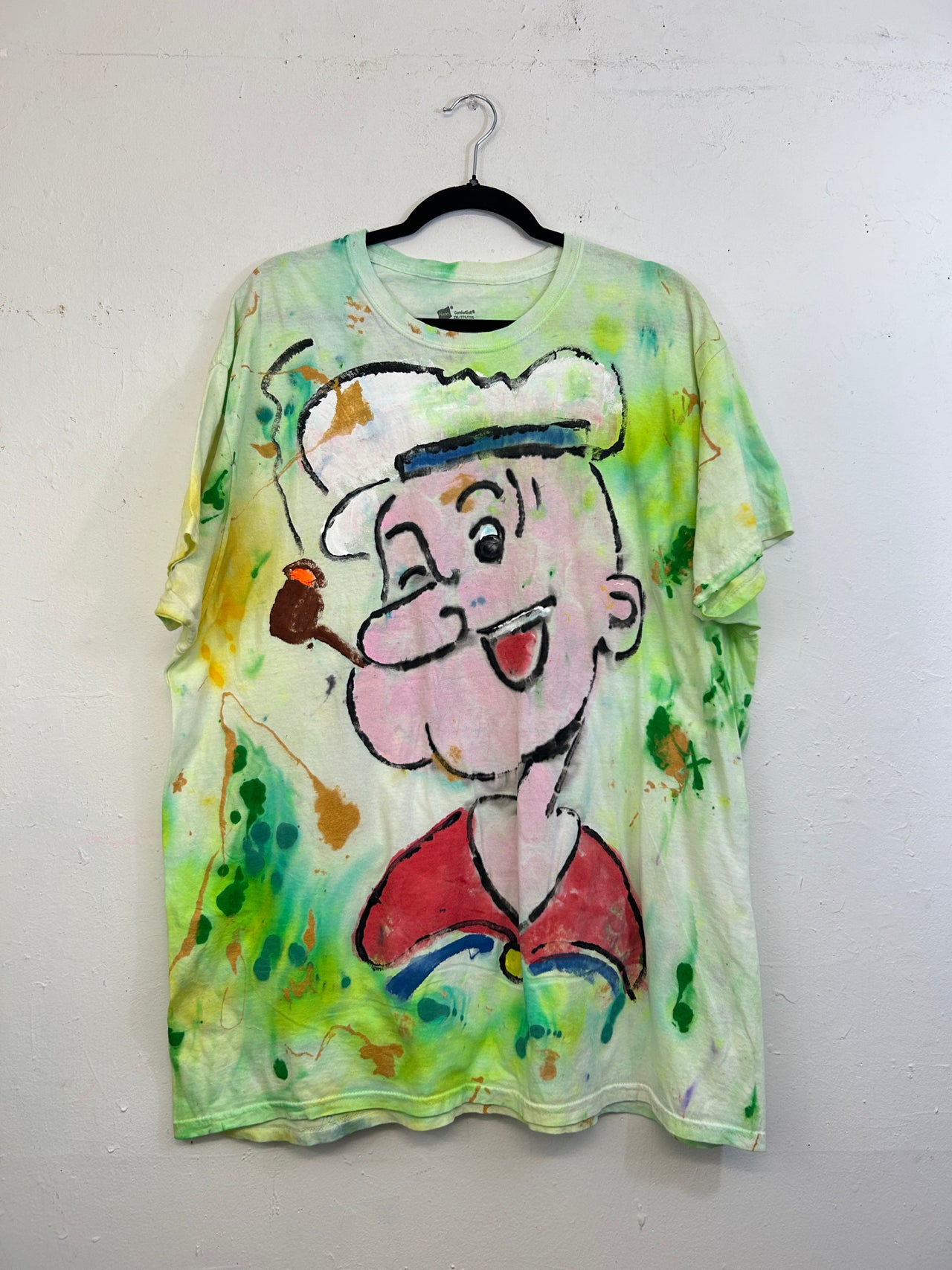 Popeye T-Shirt Hand-Painted by Scooter La Forge