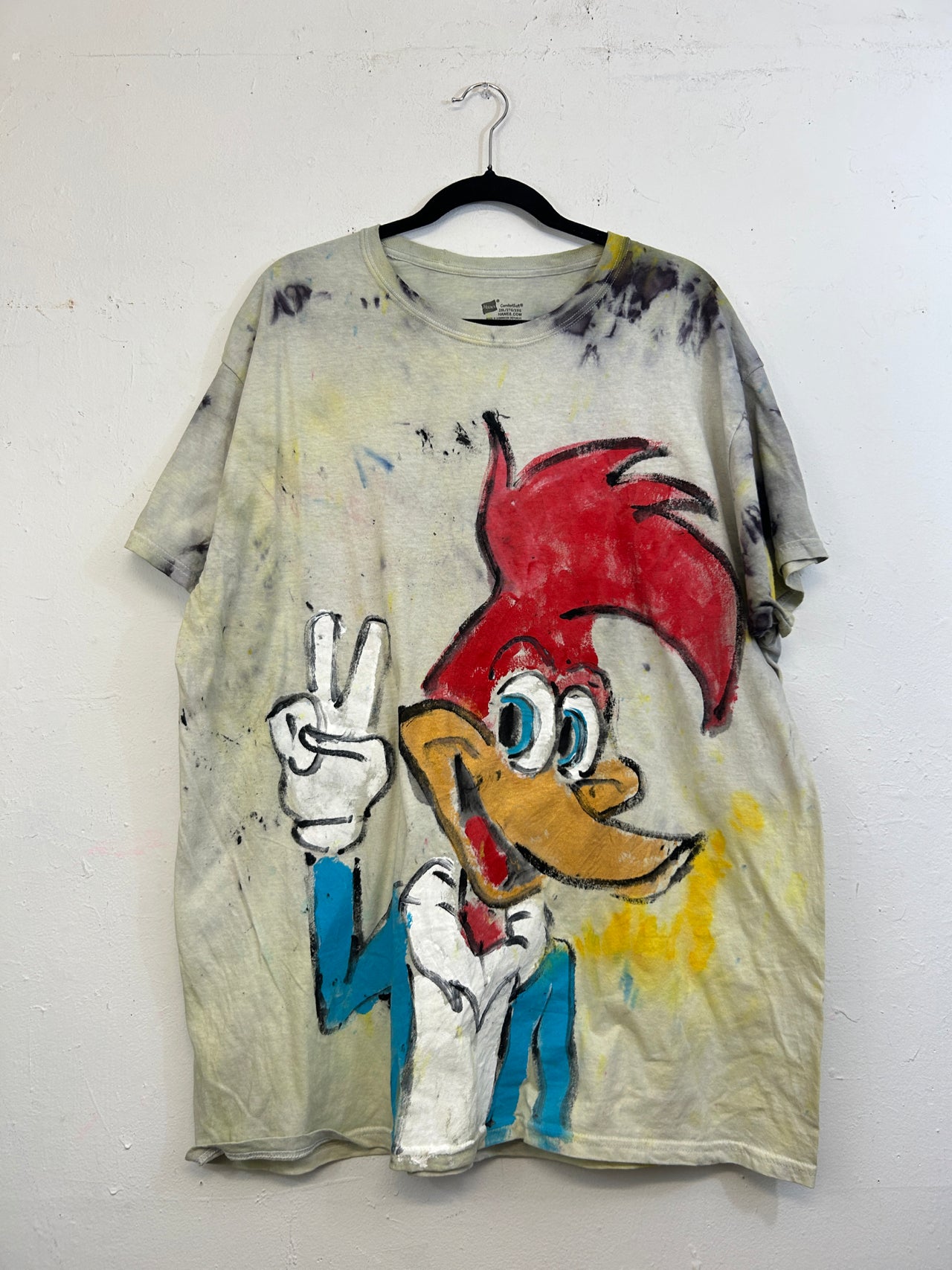 Woody Woodpecker T-Shirt #1 Hand-Painted by Scooter La Forge