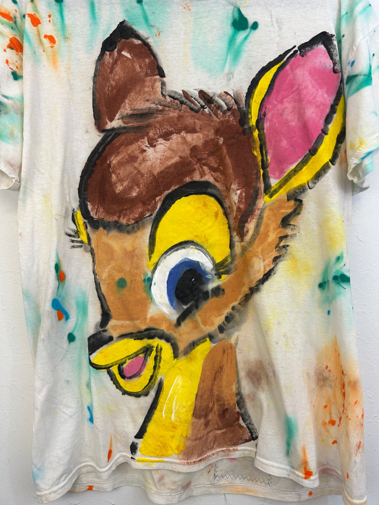 Bambi T-Shirt #1 Hand-Painted by Scooter La Forge