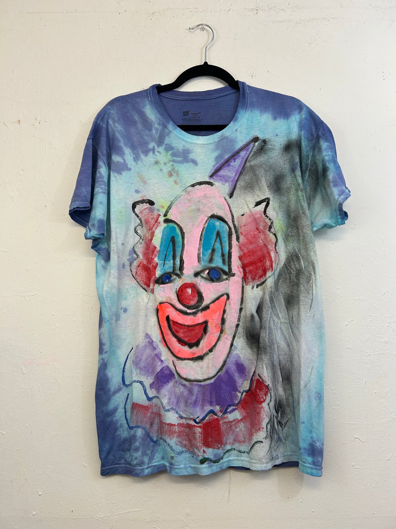 Clown T-Shirt #1 Hand-Painted by Scooter La Forge