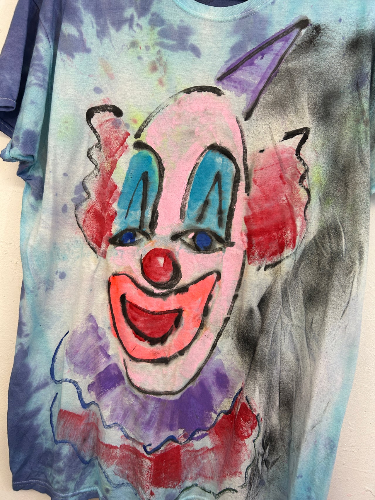 Clown T-Shirt #1 Hand-Painted by Scooter La Forge