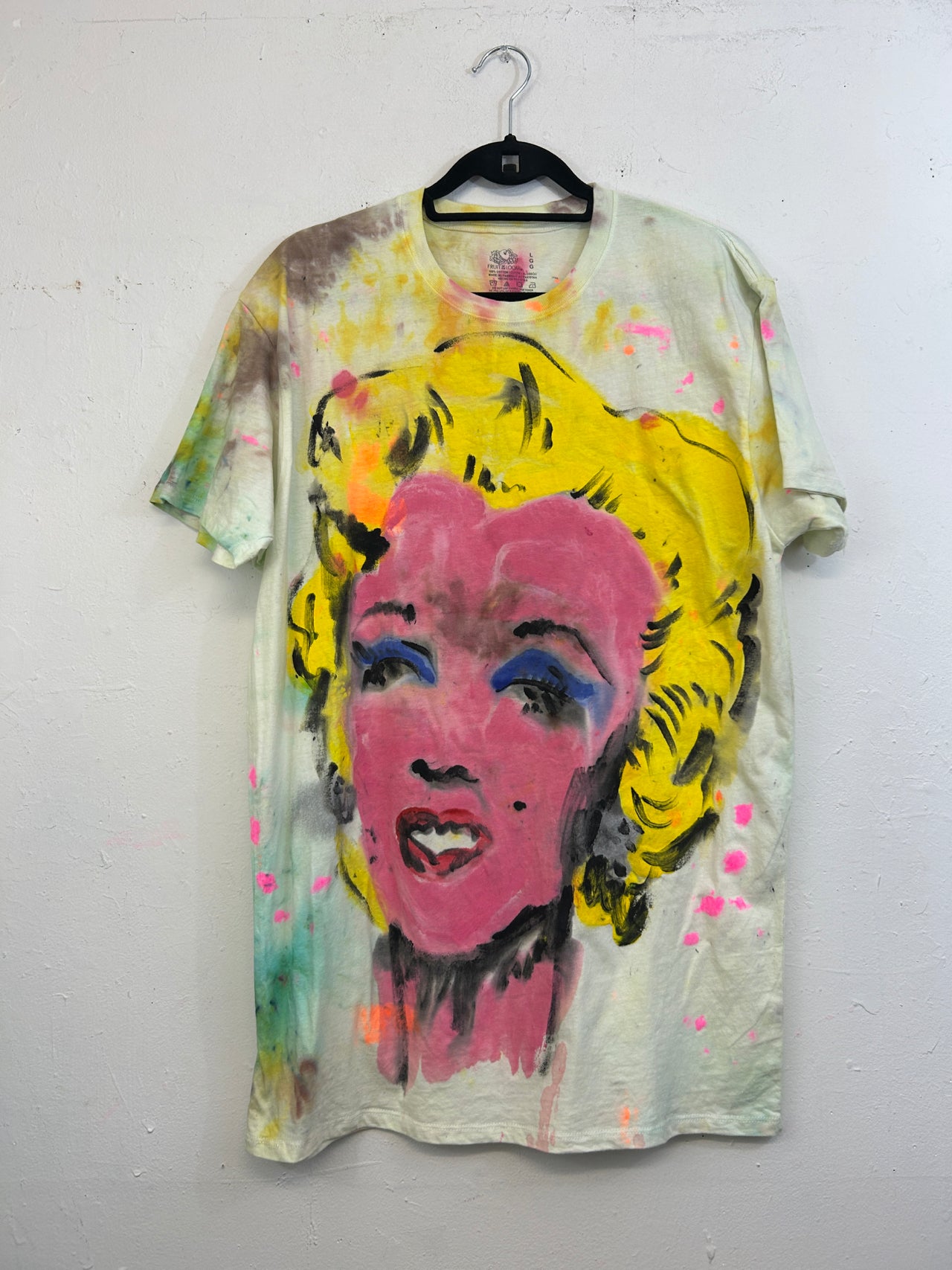 Marilyn T-Shirt #1 Hand-Painted by Scooter La Forge