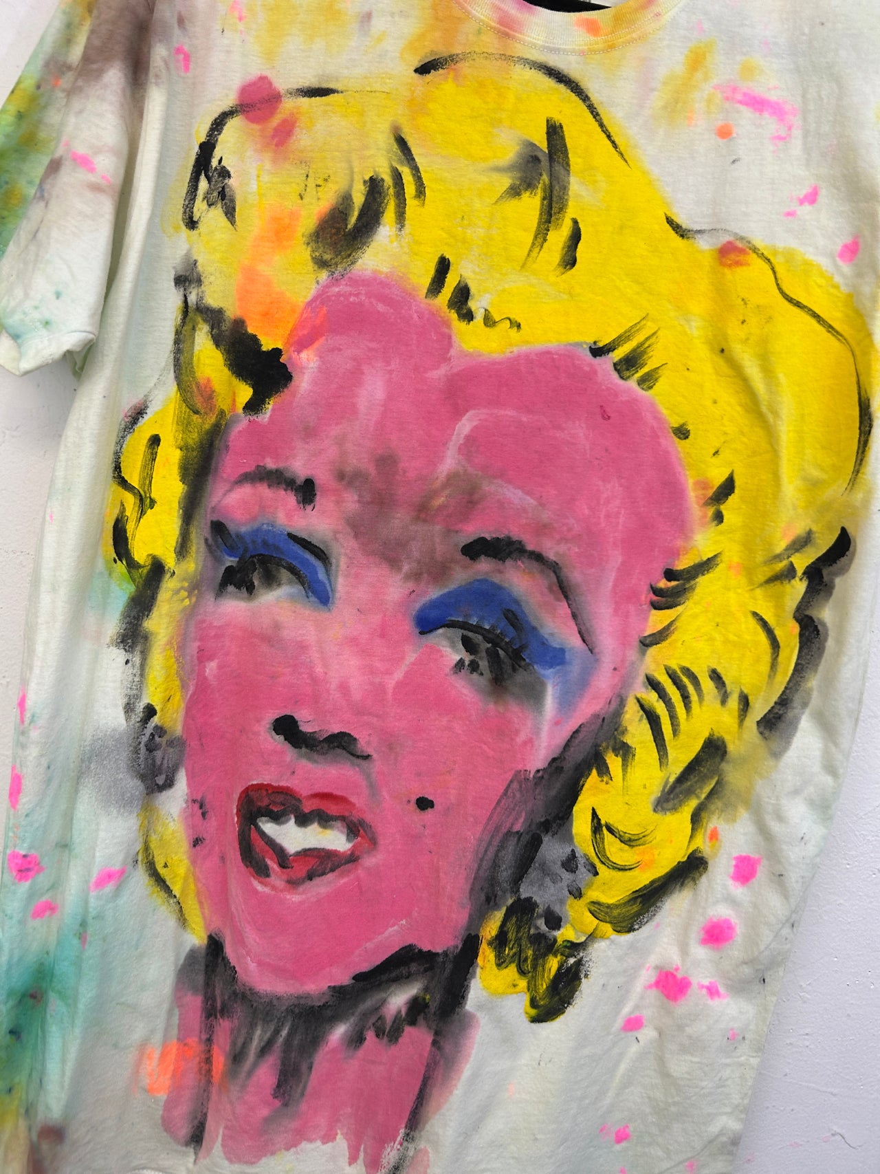 Marilyn T-Shirt #1 Hand-Painted by Scooter La Forge