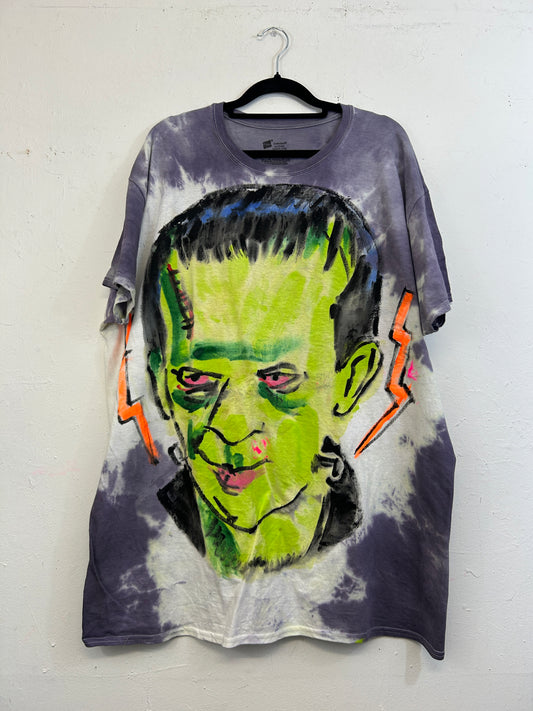 Frankenstein T-Shirt #2 Hand-Painted by Scooter La Forge
