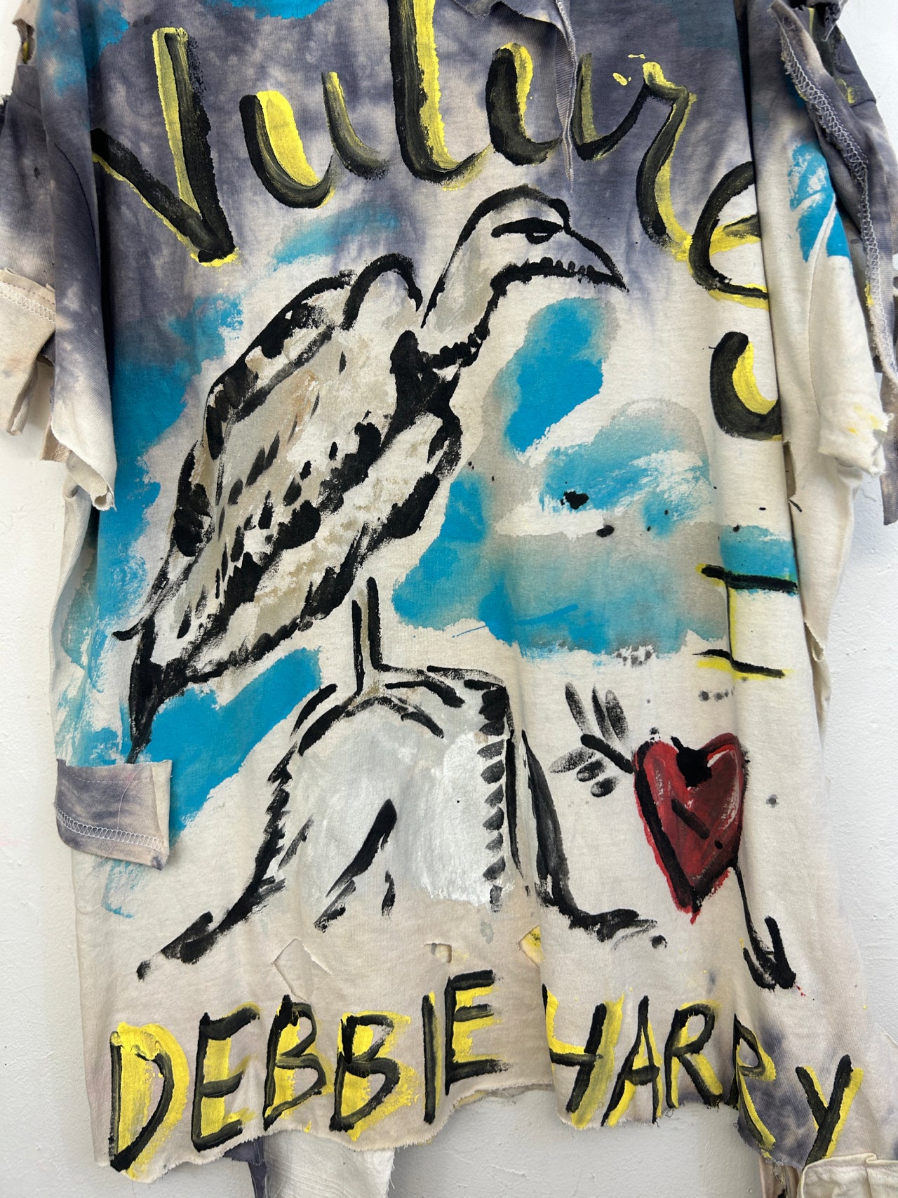 Vultures / Debbie Harry T-Shirt Hand-Painted / Hand-Distressed by Scooter La Forge