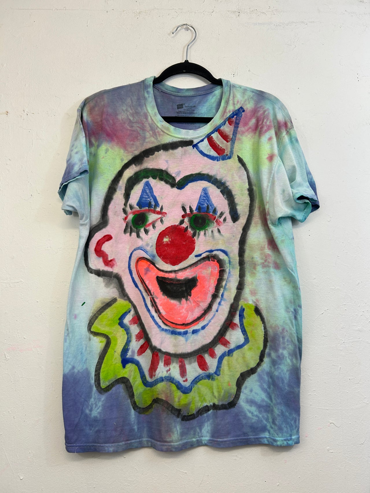 Clown T-Shirt #2 Hand-Painted by Scooter La Forge