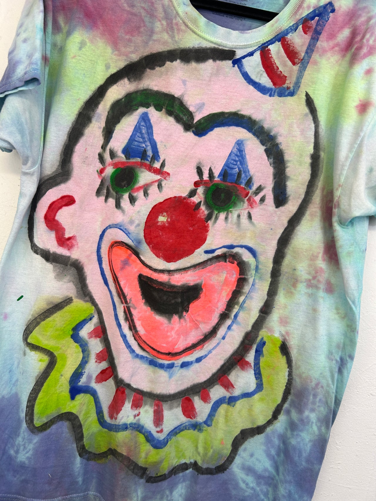 Clown T-Shirt #2 Hand-Painted by Scooter La Forge