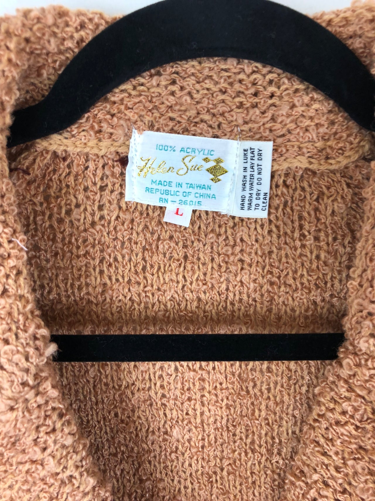 Helen Sue Cardigan Sweater - Tan (Deadstock)