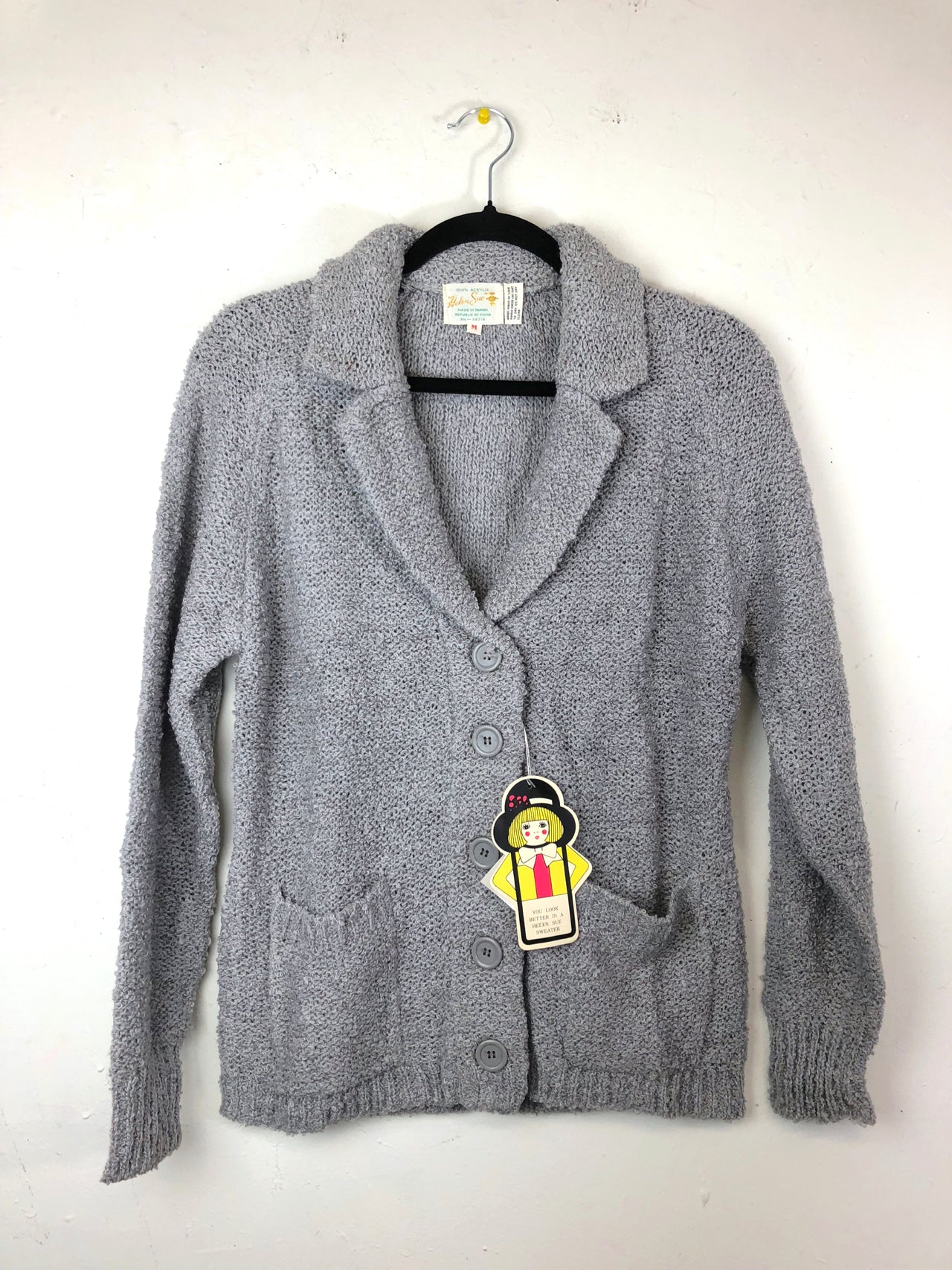 Helen Sue Cardigan Sweater - Grey (Deadstock)