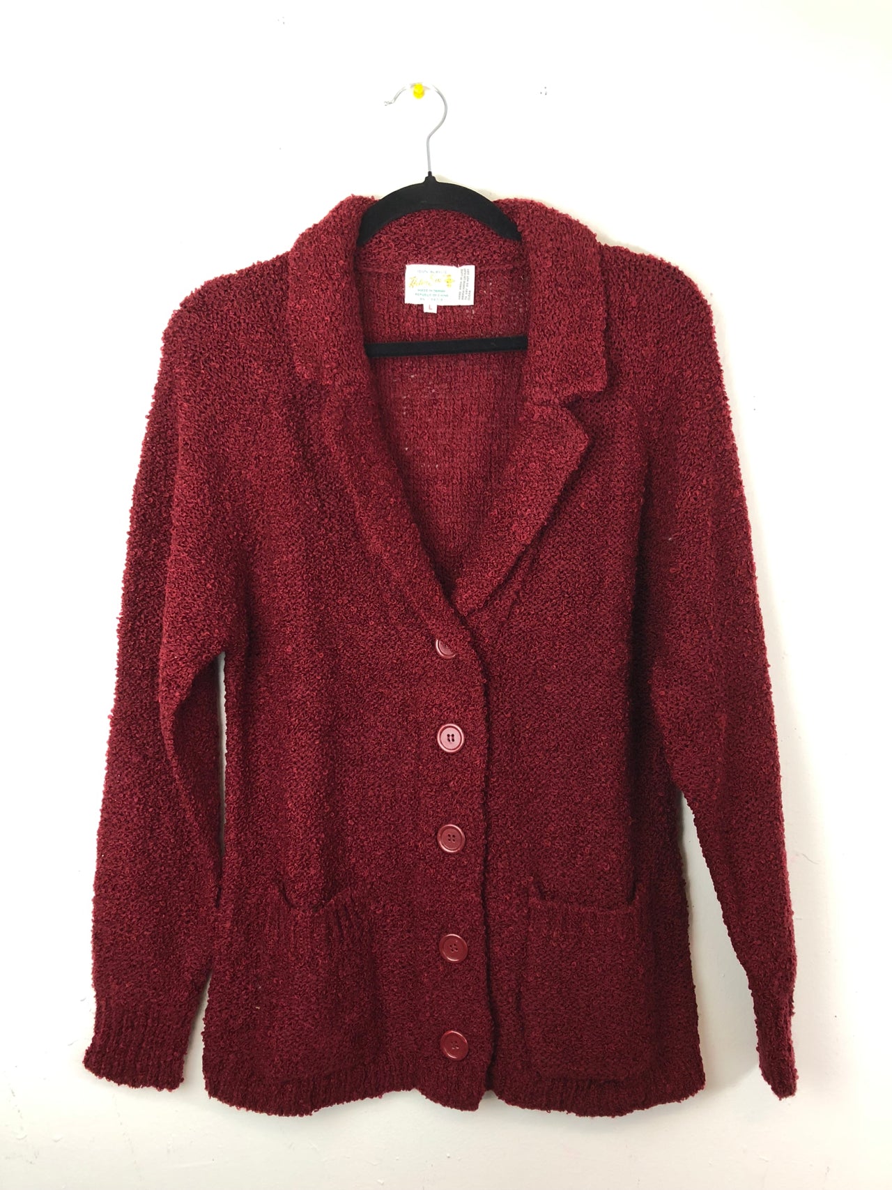 Helen Sue Cardigan Sweater - Fuschia (Deadstock)