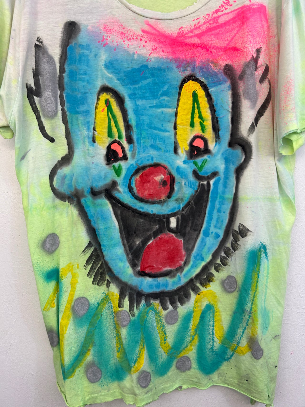 Clown T-Shirt #3 Hand-Painted by Scooter La Forge