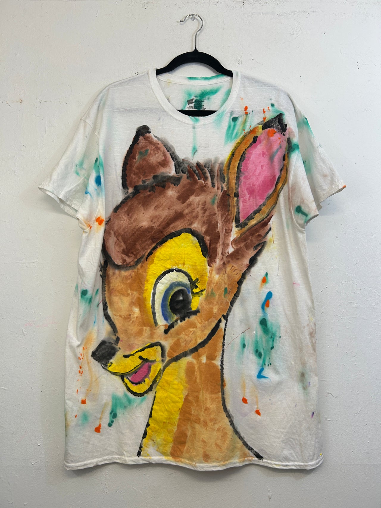 Bambi T-Shirt #2 Hand-Painted by Scooter La Forge