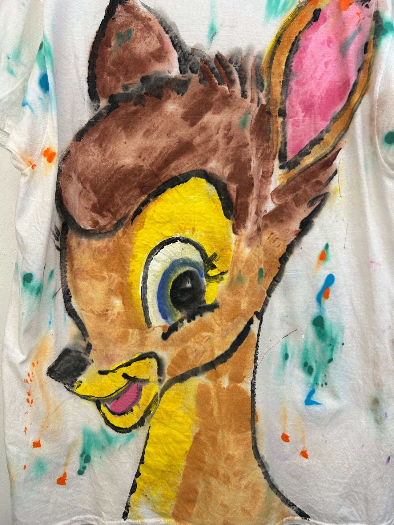 Bambi T-Shirt #2 Hand-Painted by Scooter La Forge