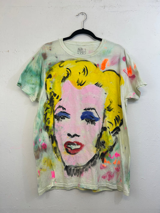 Marilyn T-Shirt #2 Hand-Painted by Scooter La Forge
