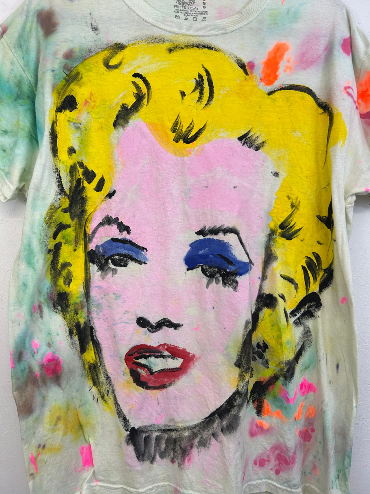 Marilyn T-Shirt #2 Hand-Painted by Scooter La Forge