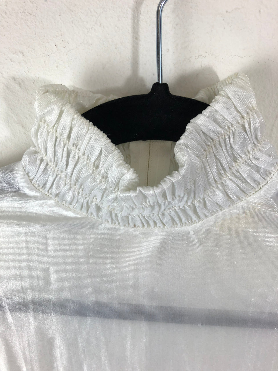 Helen Sue Disco Turtleneck Top - White (Deadstock)