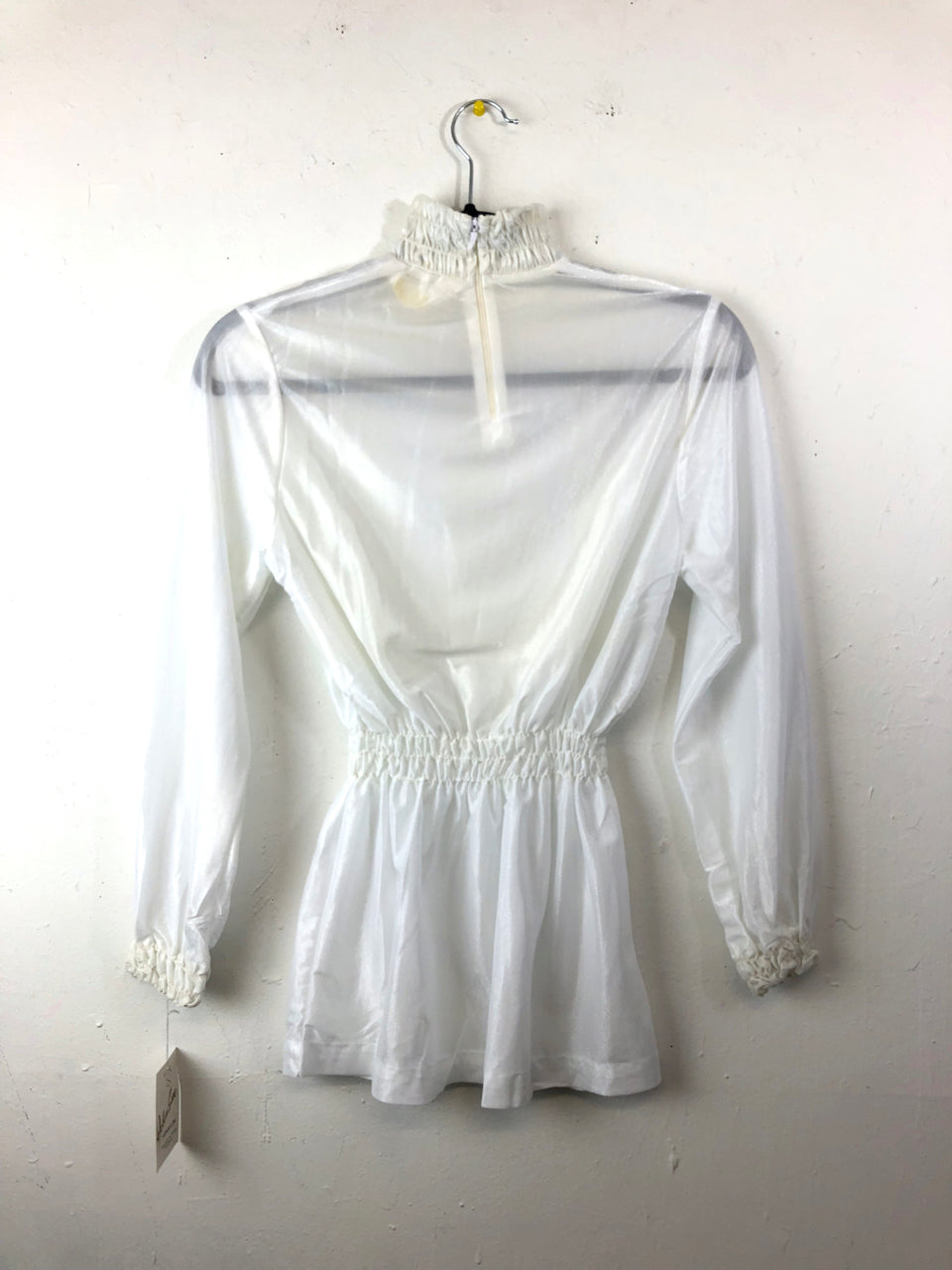 Helen Sue Disco Turtleneck Top - White (Deadstock)