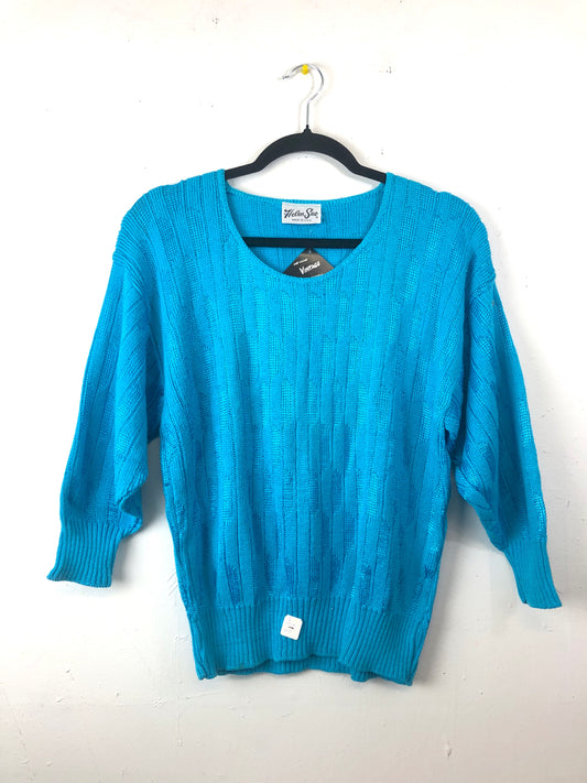 Helen Sue Sweater - Turquoise (Deadstock)