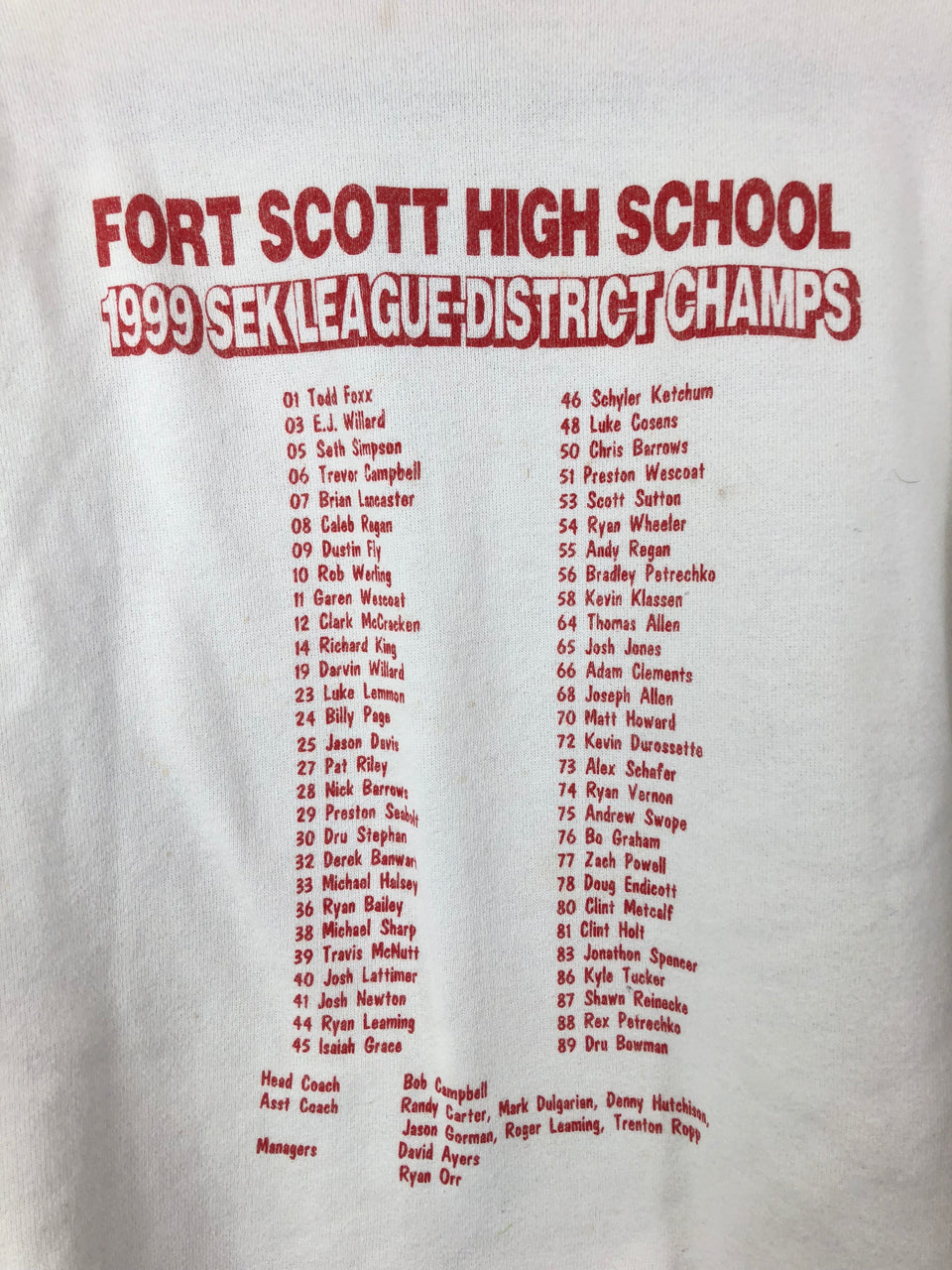 1999 State Playoffs Fort Scott Tigers Sweatshirt