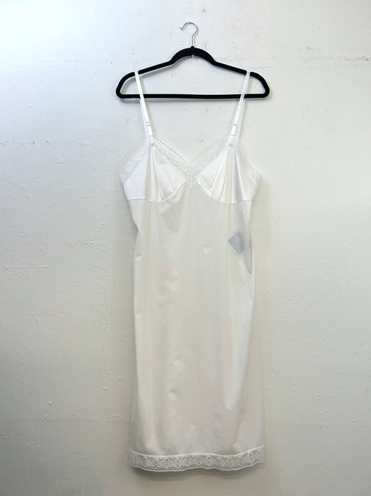 Vanity Fair White Slip Dress