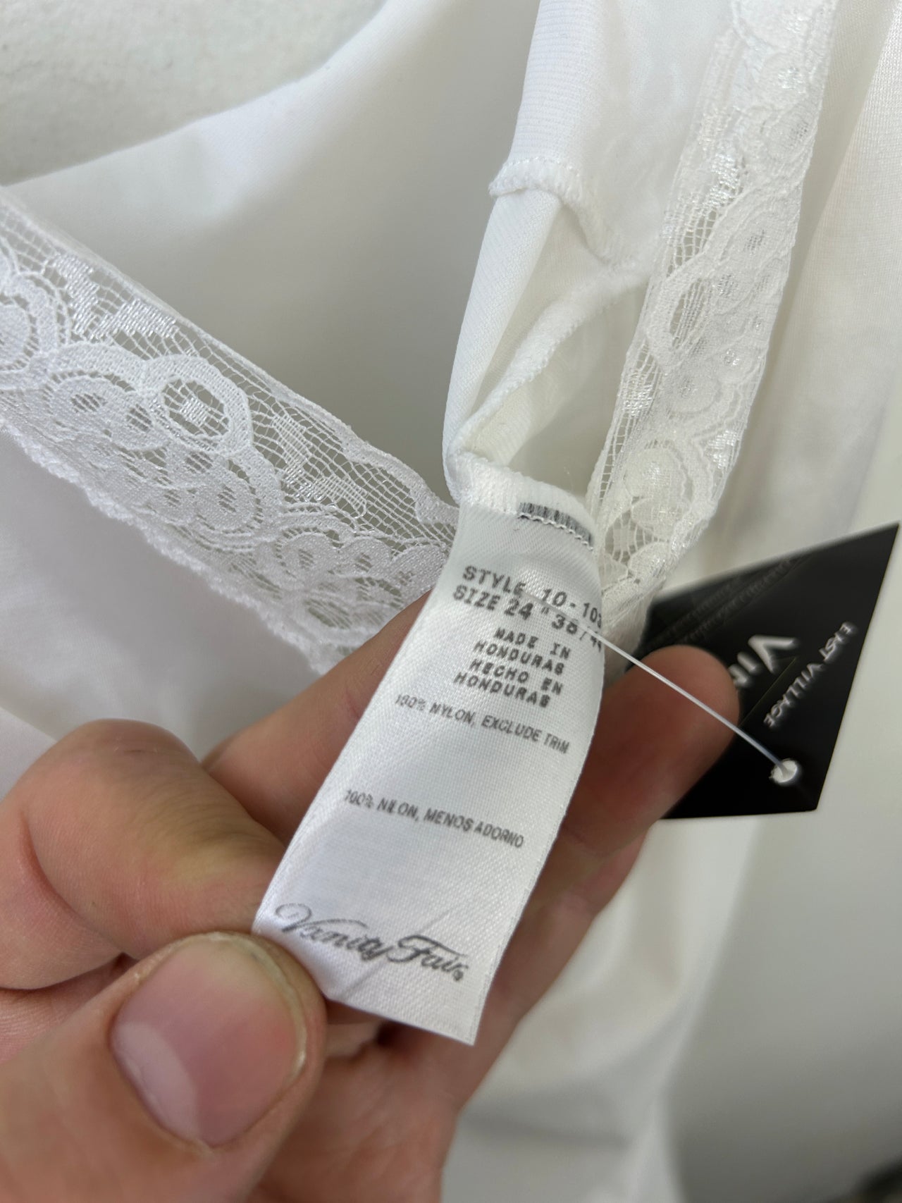 Vanity Fair White Slip Dress