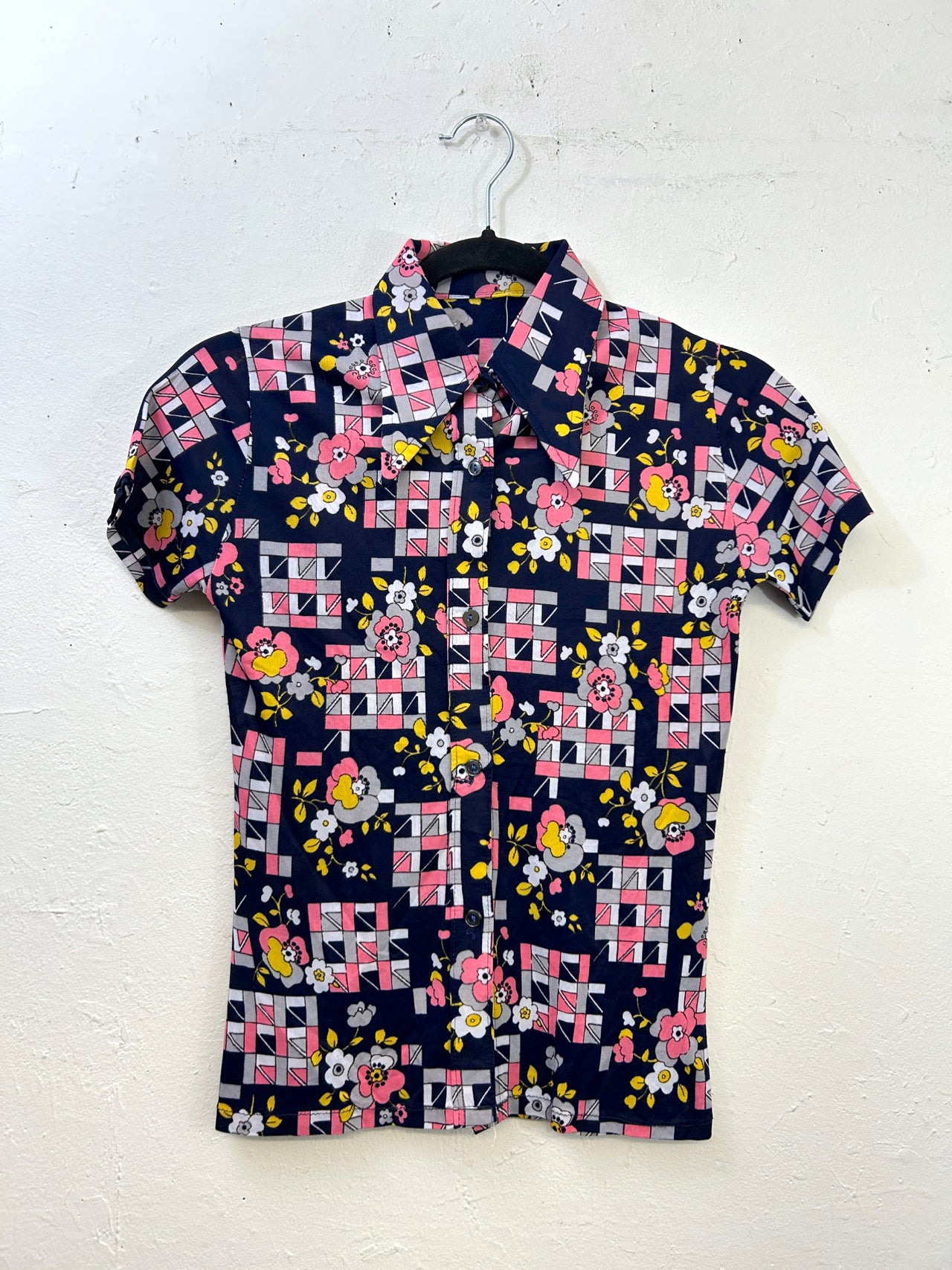 Geo/Floral 70s Shirt