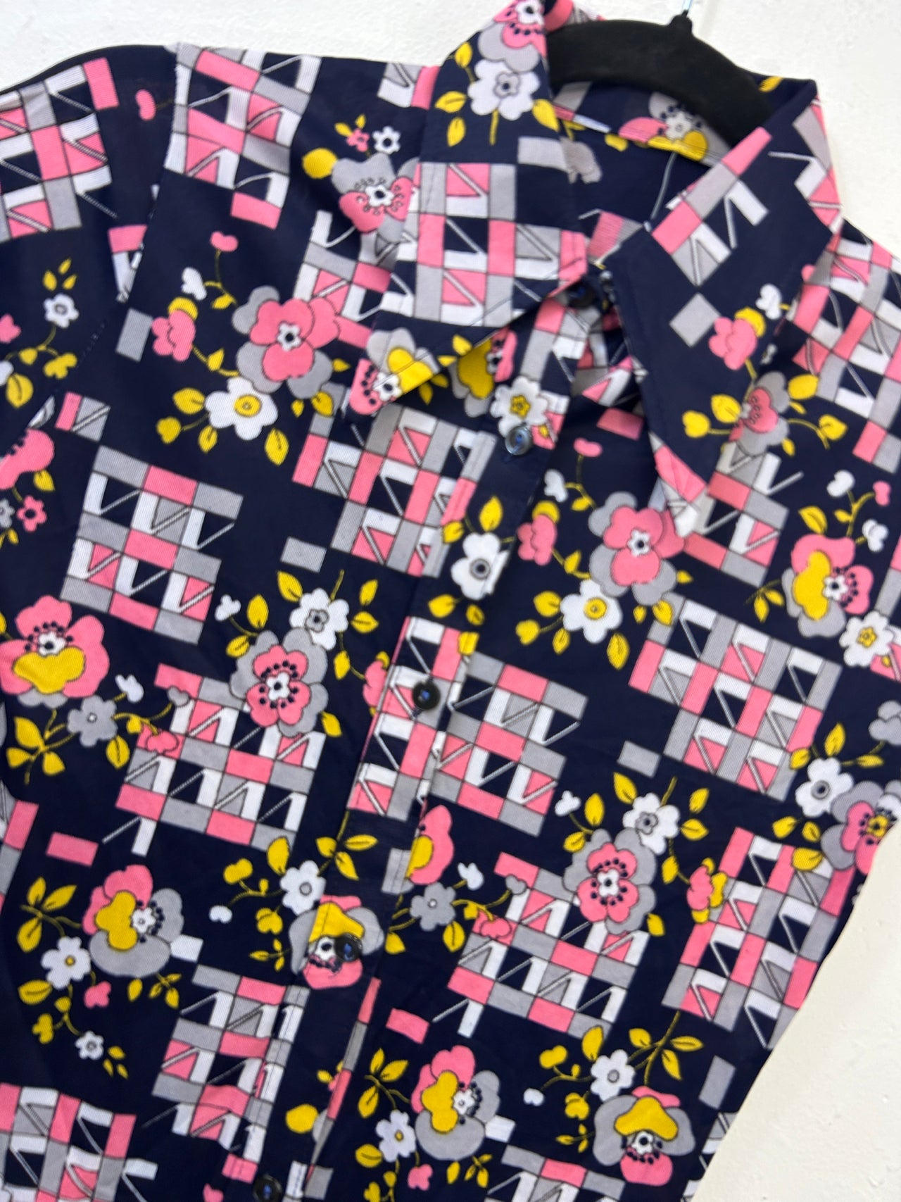 Geo/Floral 70s Shirt