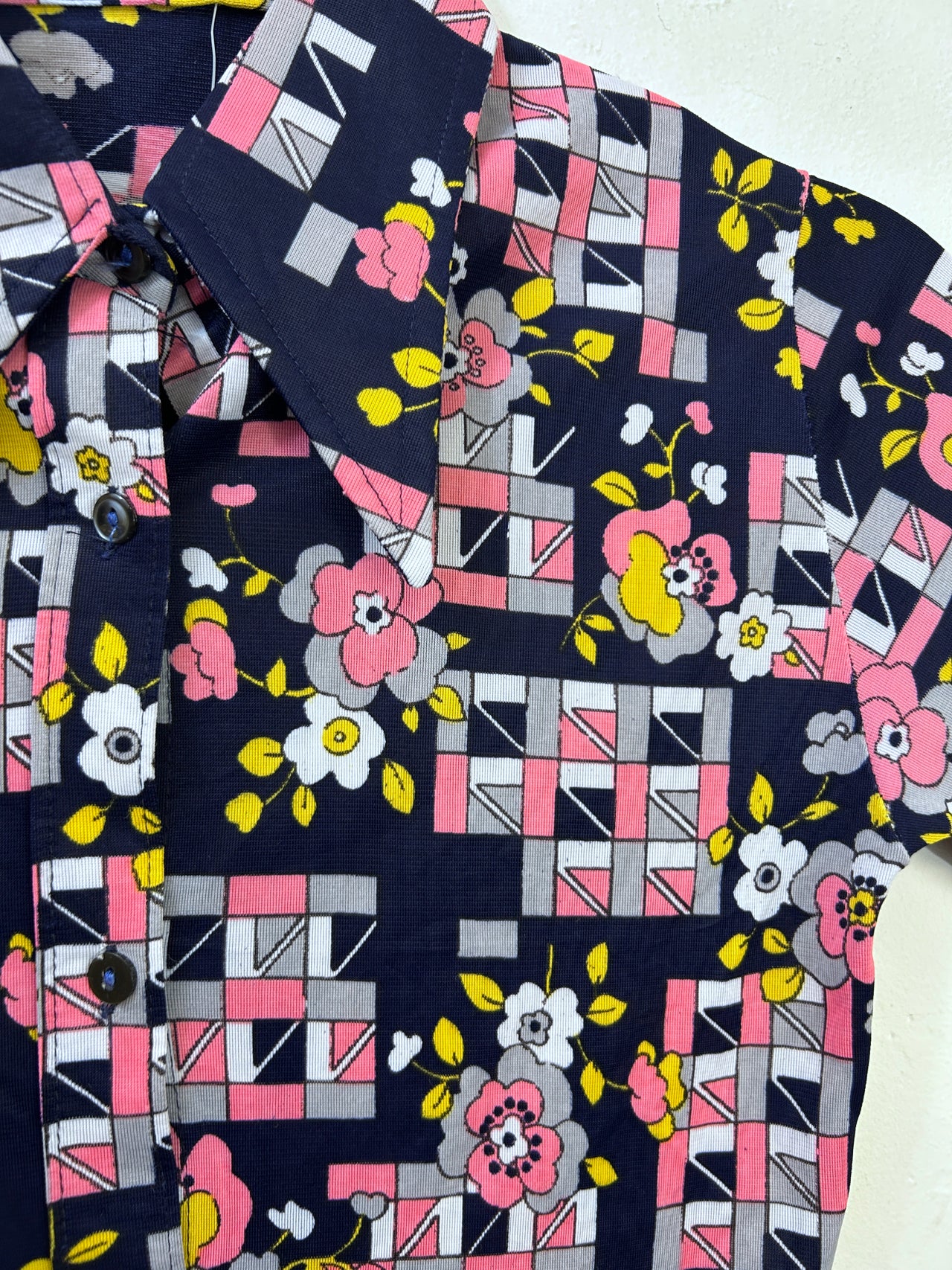 Geo/Floral 70s Shirt