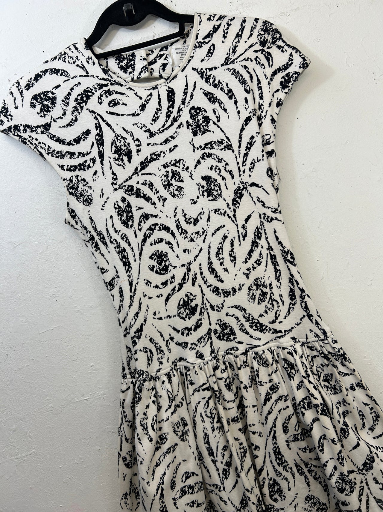 Maggy London White & Black 80s Dress